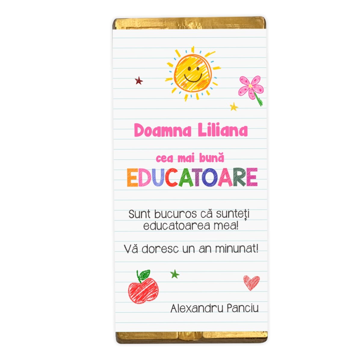 Set cadou personalizat pentru grădiniță - Doamna Educatoare