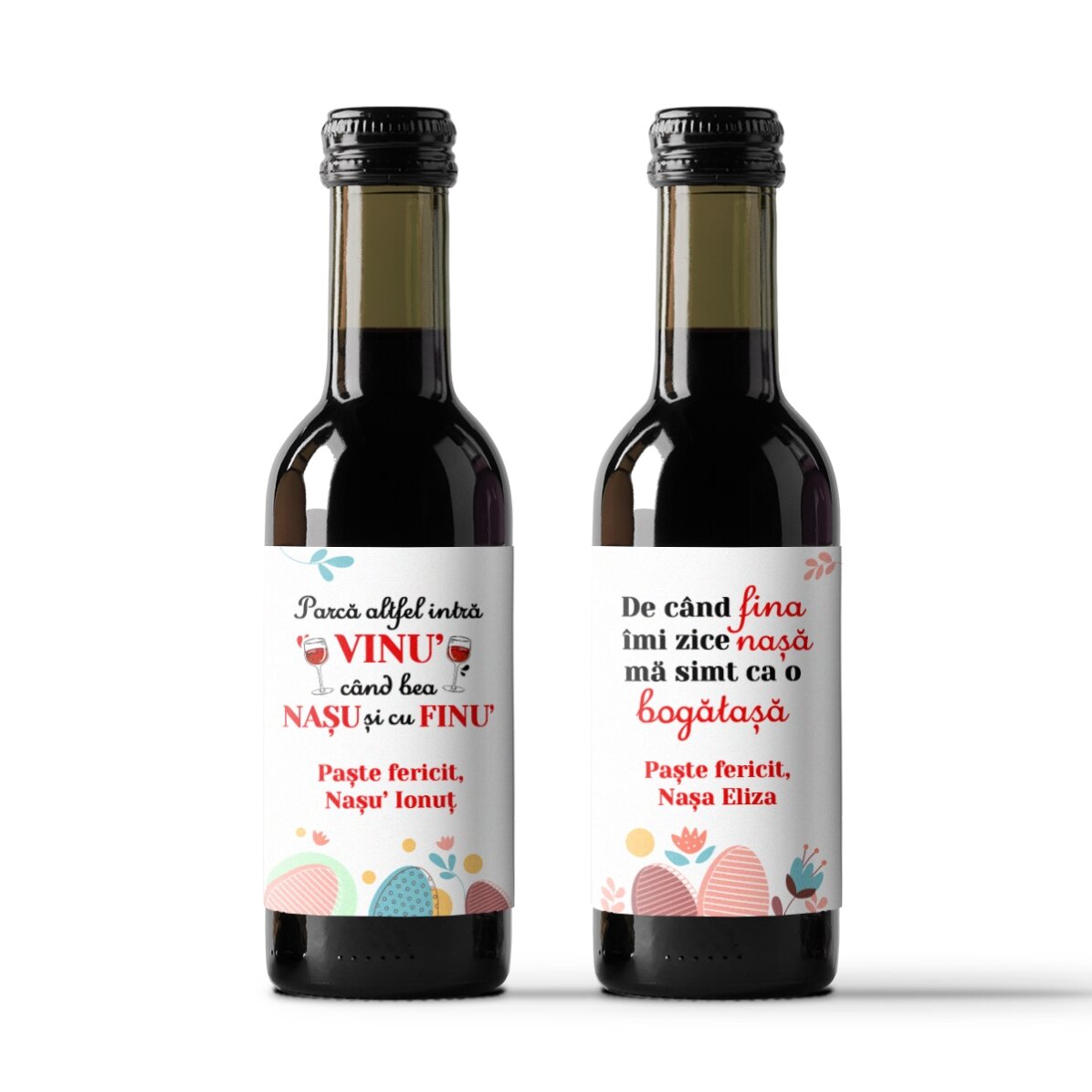 Set cadou personalizat pentru nași - Paște fericit