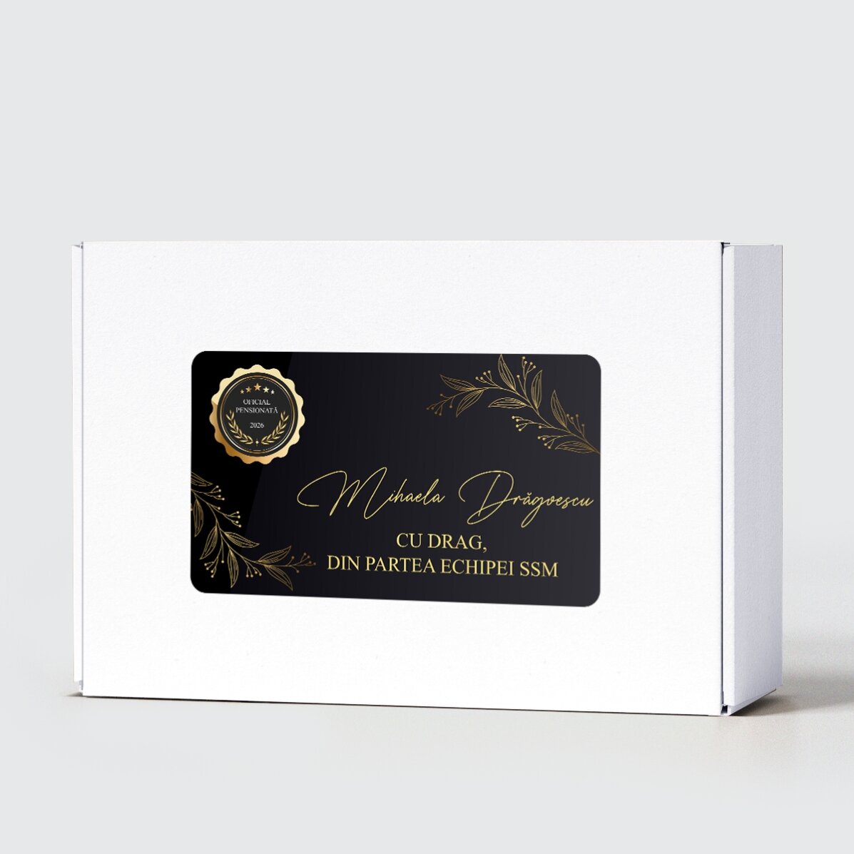 Set cadou personalizat pentru pensionare