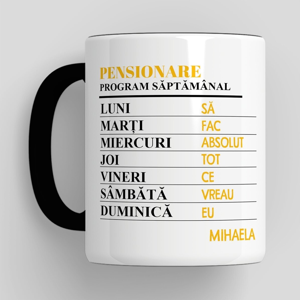 Set cadou personalizat pentru pensionare