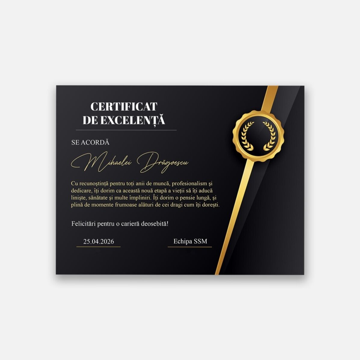 Set cadou personalizat pentru pensionare