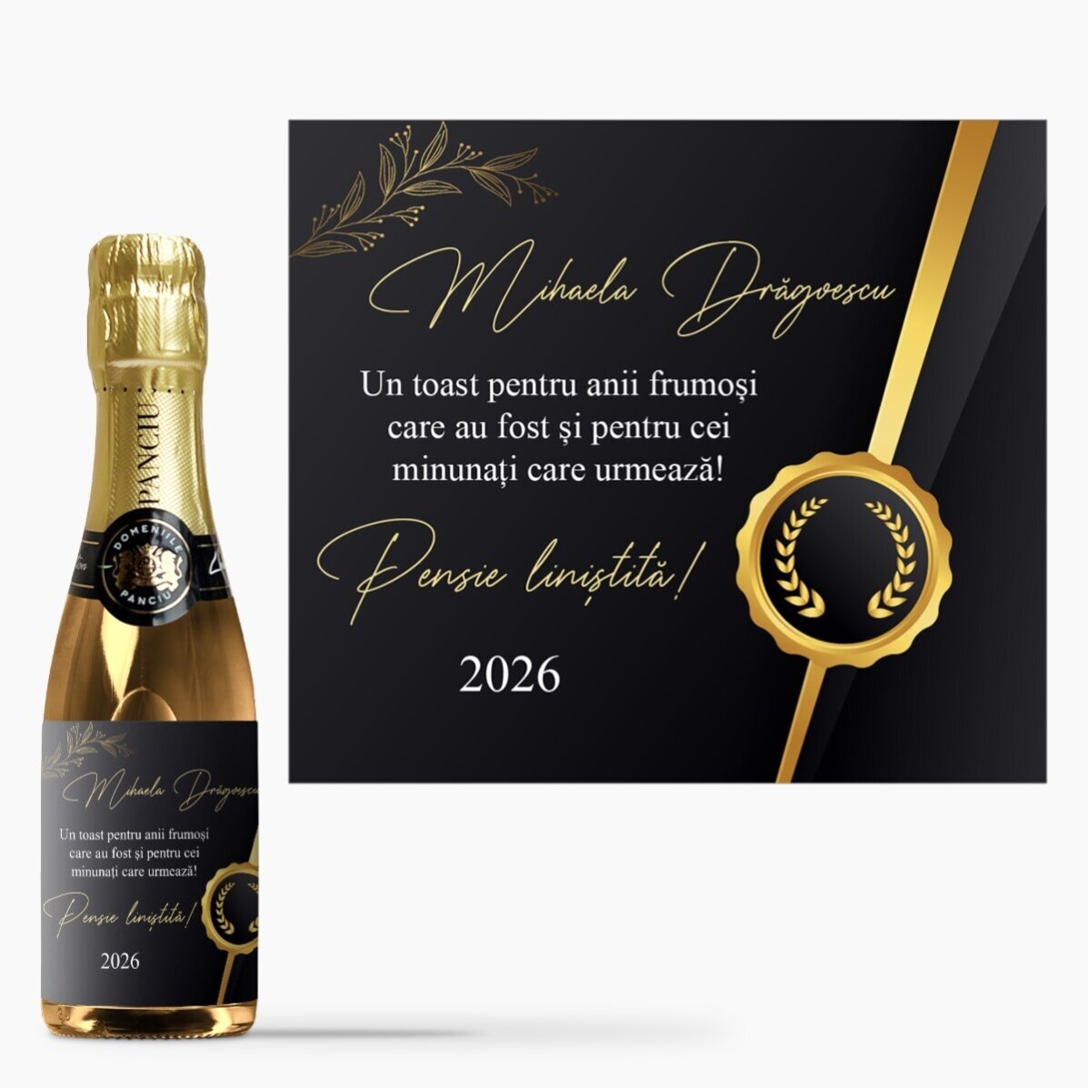 Set cadou personalizat pentru pensionare