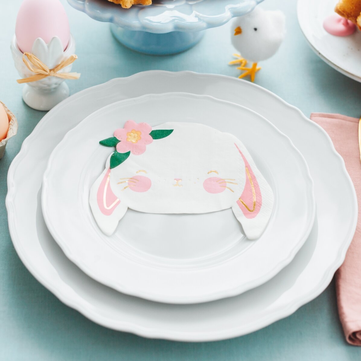 Set 20 de șervețele decorative - Bunny