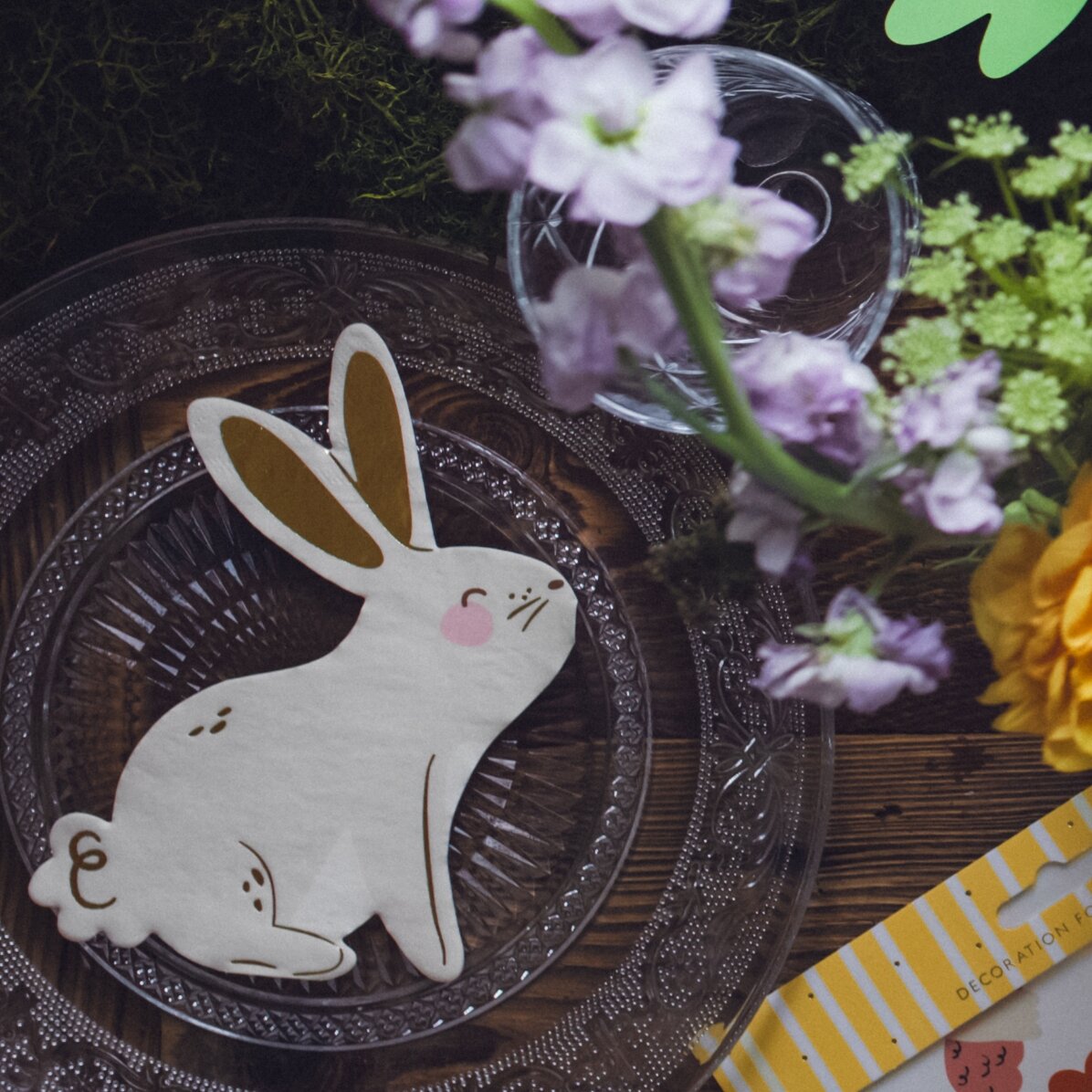 Set 20 de șervețele decorative - Iepuraș