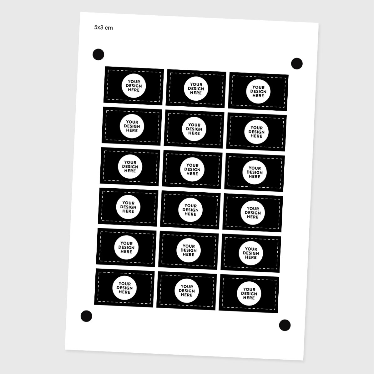 Set de stickere (etichetă autoadezivă) personalizate cu grafica ta