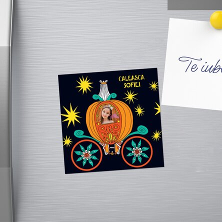 Set magnet 10x10 personalizat și cartea Cum am devenit pantof regal