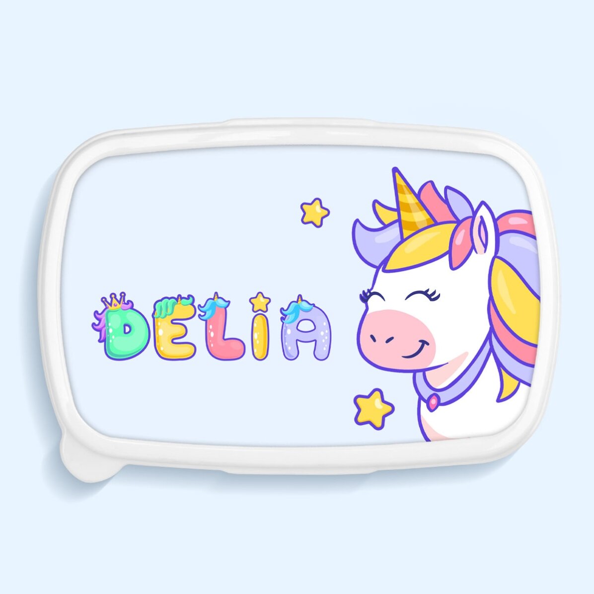 Set personalizat pentru grădiniță sau școală – Unicorn