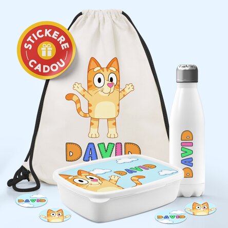 Set personalizat pentru grădiniță sau școală – Personaje din desene