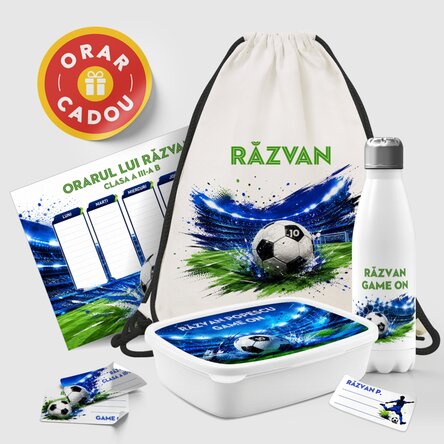 Set personalizat pentru școală - Fotbal