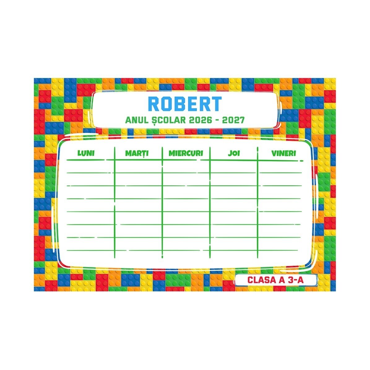 Set personalizat pentru școală – Lego
