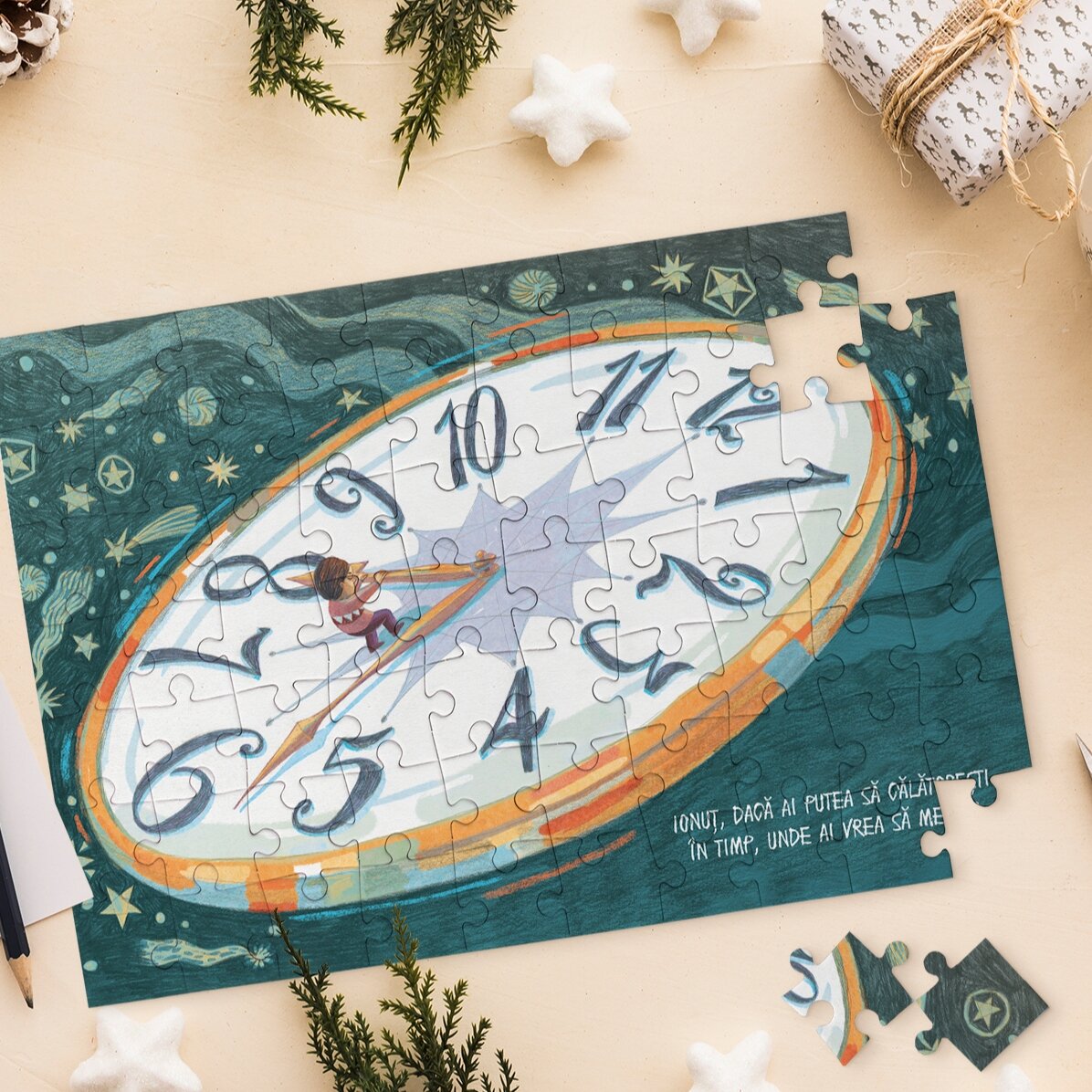 Set puzzle 28x19 cm și cartea Cercul