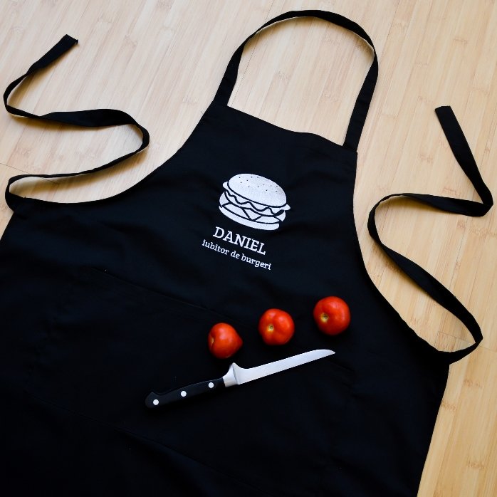 Șorț personalizat - Iubitor de burgeri