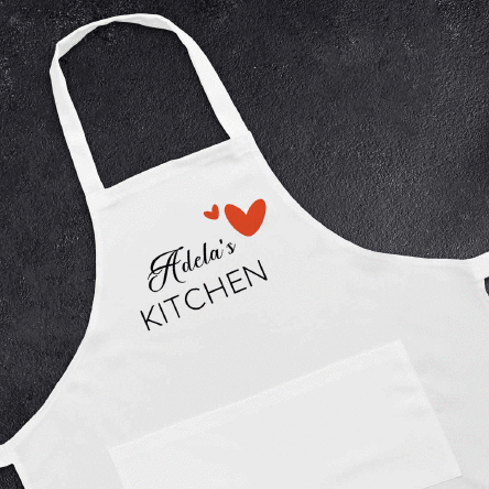 Șorț personalizat cu mesaj - Hearts