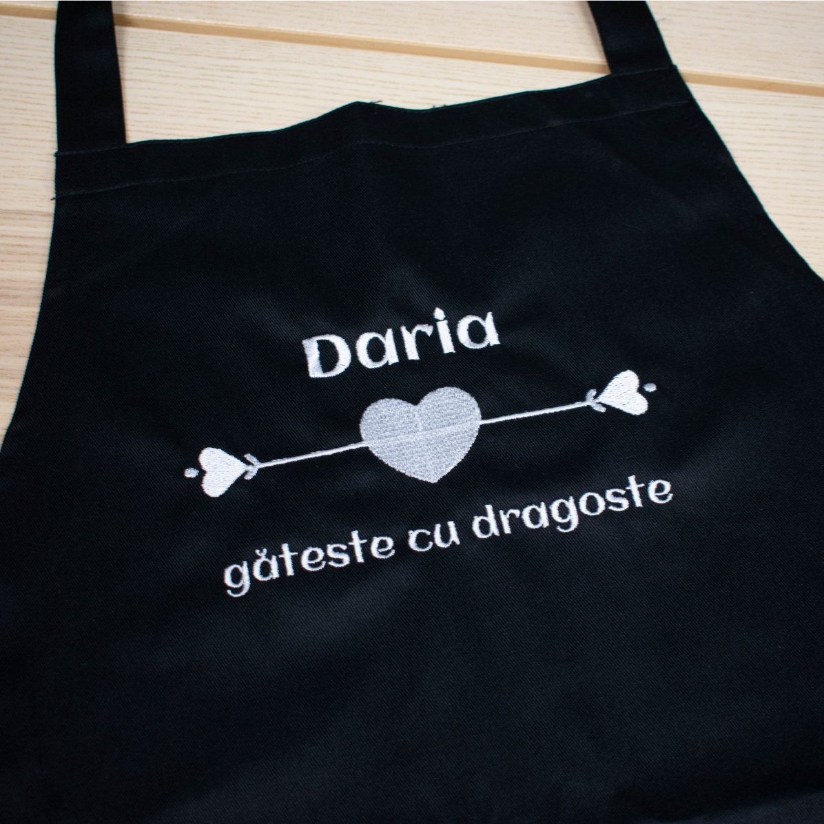 Șorț personalizat cu text - Gătim cu dragoste