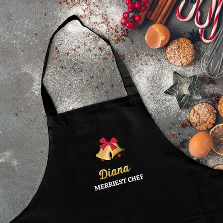 Șorț personalizat cu text - Merriest Chef