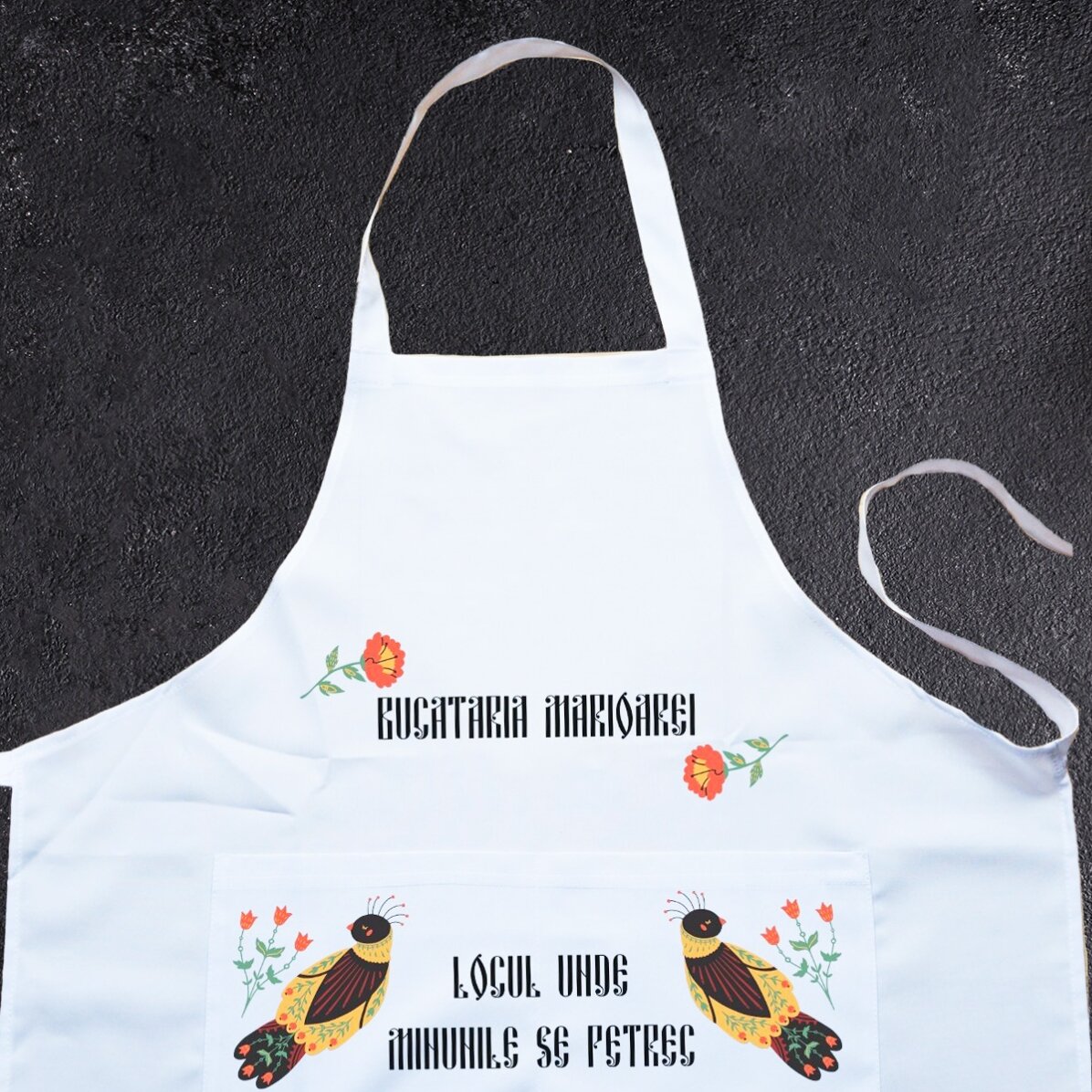 Șorț personalizat cu text - Minuni in bucatarie