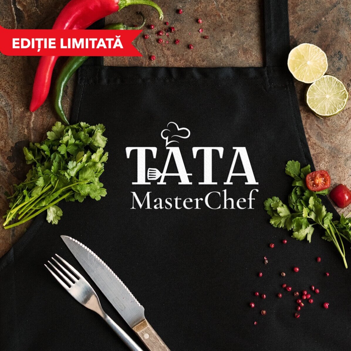 Șorț brodat pentru Tata 