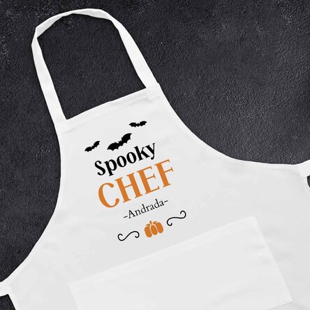 Șorț personalizat cu text - Spooky Chef