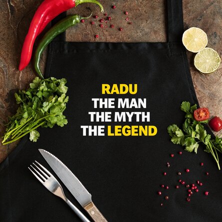 Șorț personalizat cu text - The Legend