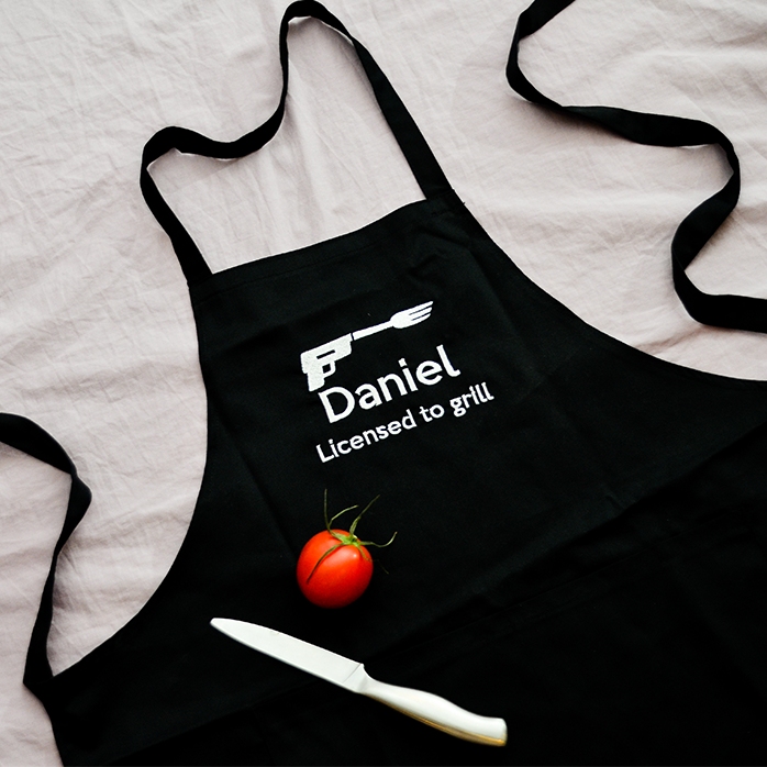 Șorț personalizat - licențiat să gătească