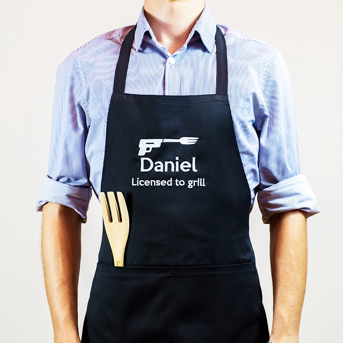 Șorț personalizat - licențiat să gătească