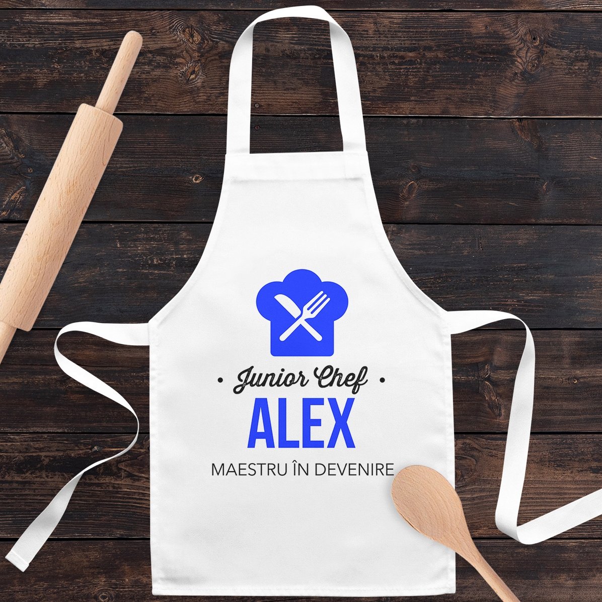 Șorț personalizat pentru copii cu text - Maestru în devenire