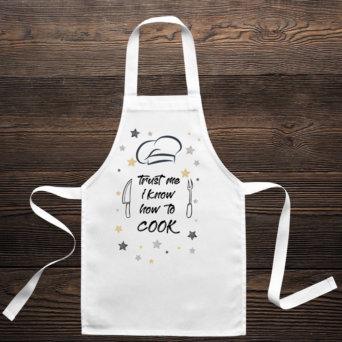 Șorț personalizat pentru copii cu text - Trust me i know how to cook