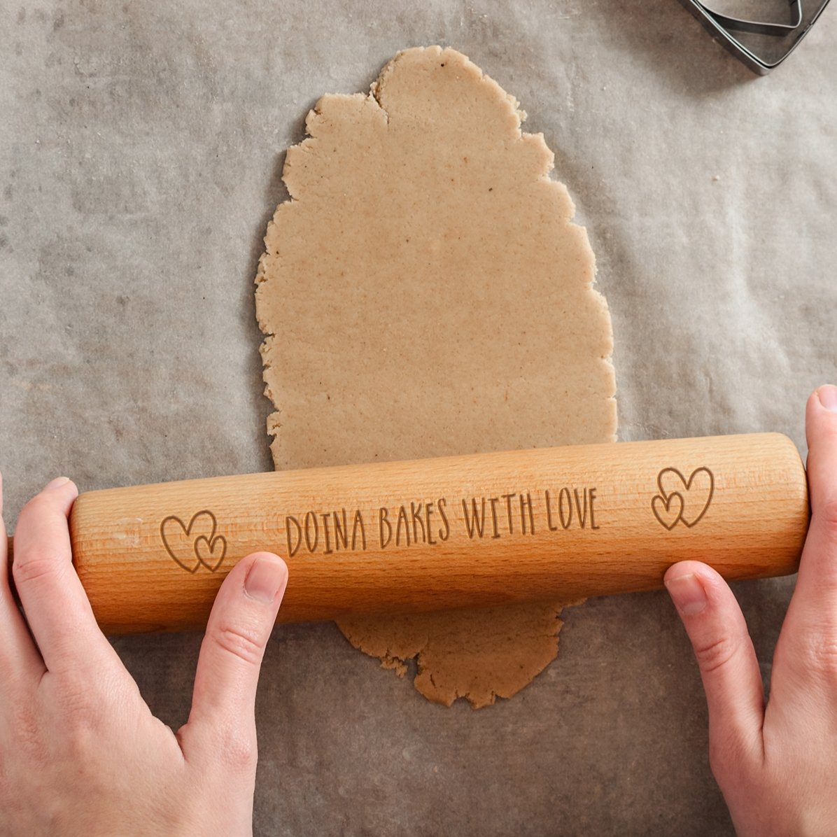 Sucitor de lemn personalizat - Bake with love