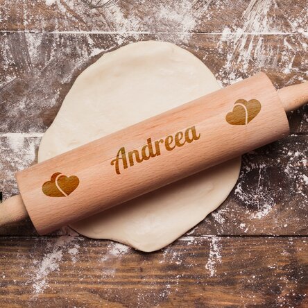 Sucitor de lemn personalizat cu numele de dragoste