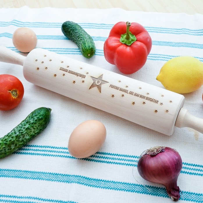 Sucitor de lemn personalizat - Steaua recunoștinței