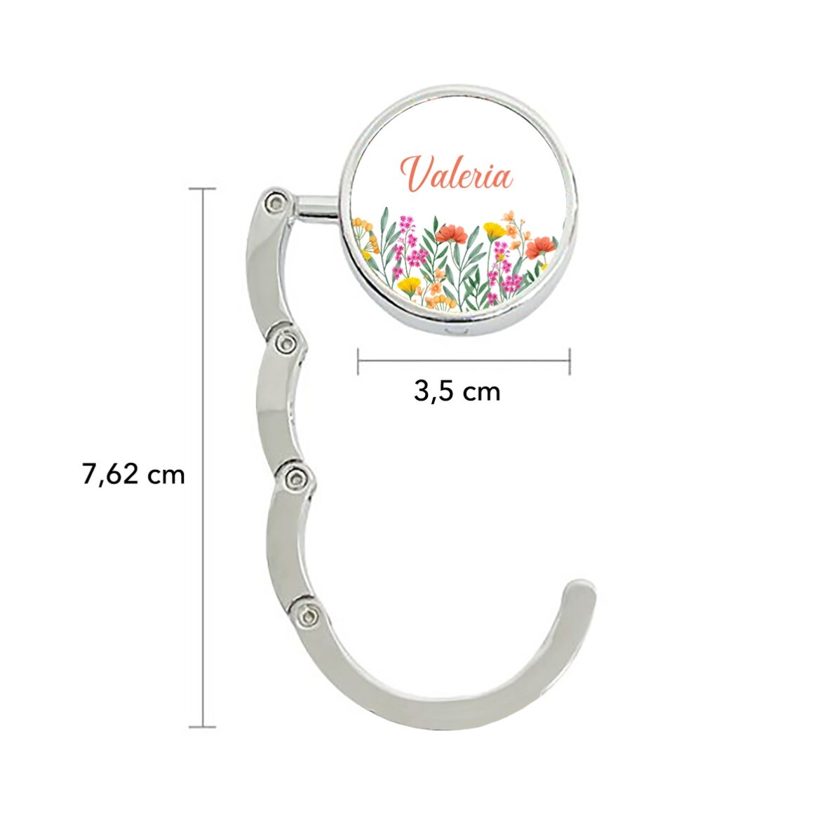 Suport geantă pentru masă personalizat cu nume - Flowers