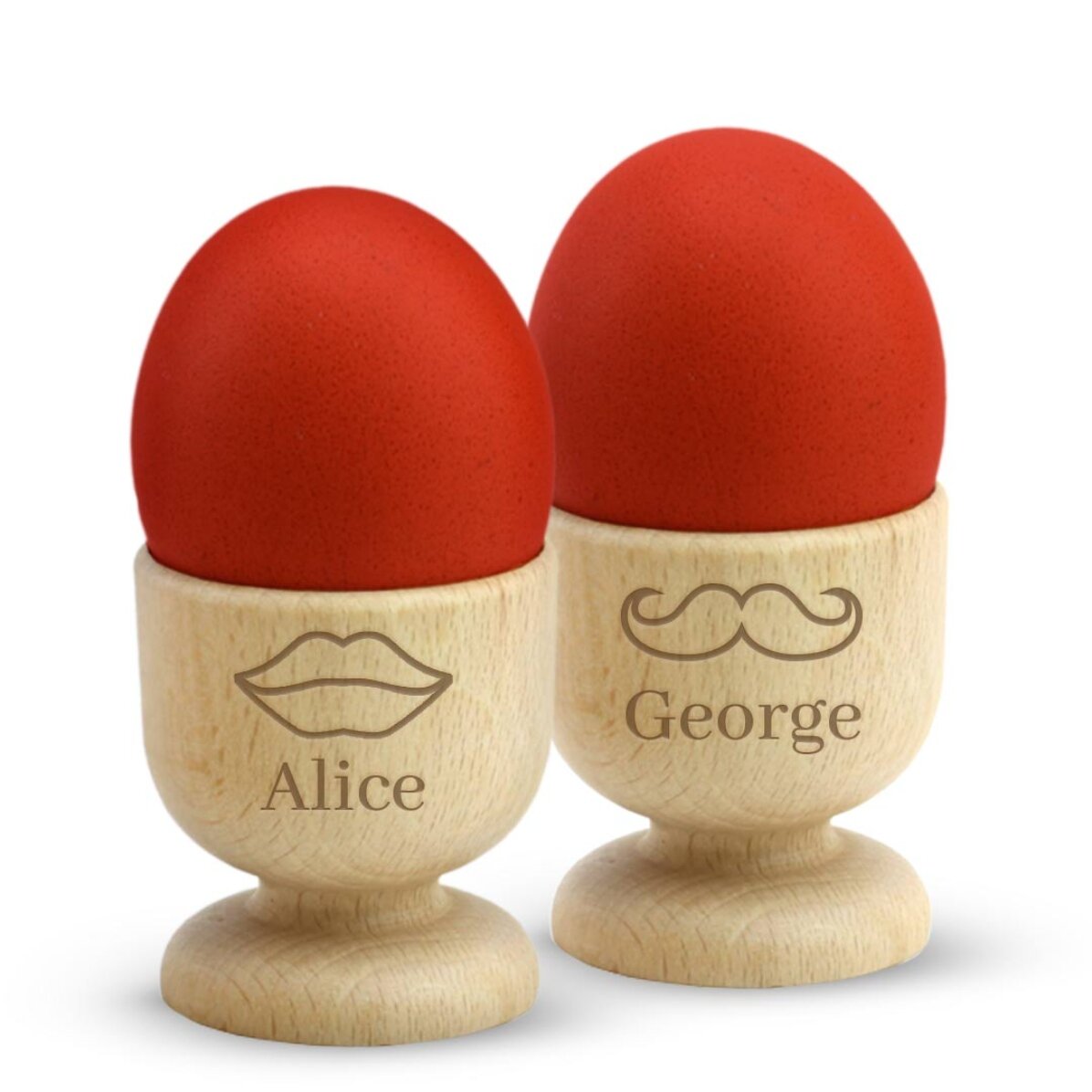 Suport ouă personalizat pentru cuplu - Mr & Mrs