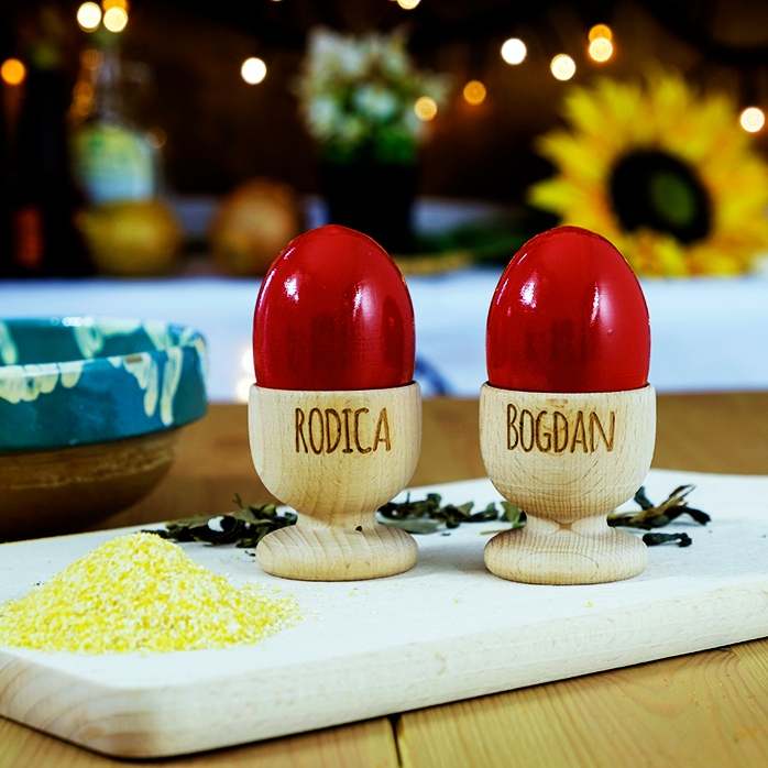 Suport ouă personalizat pentru cuplu