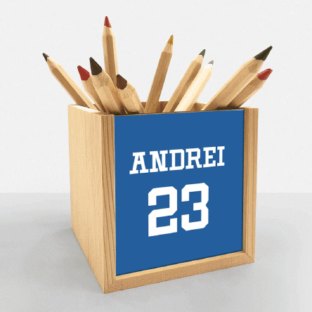 Suport pentru creioane personalizat cu text  - Sport