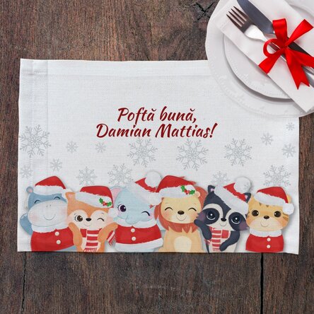 Suport pentru farfurie personalizat - Animăluțe