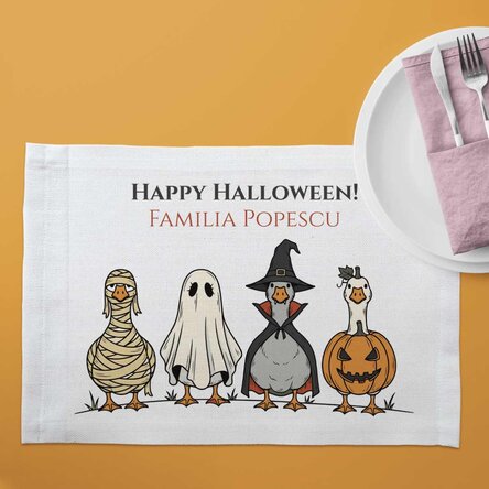 Suport pentru farfurie personalizat cu text - Halloween