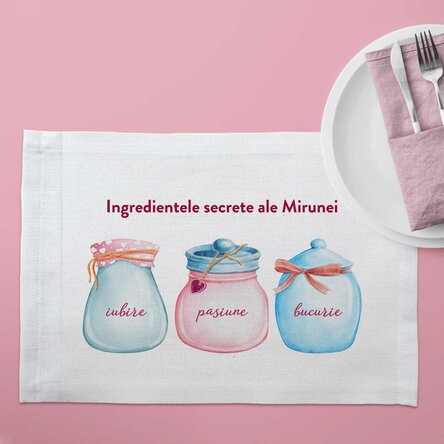 Suport pentru farfurie personalizat - Jars with love