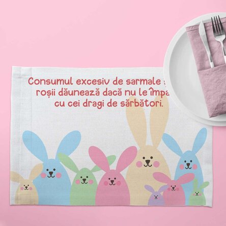 Suport pentru farfurie personalizat - Mesaj