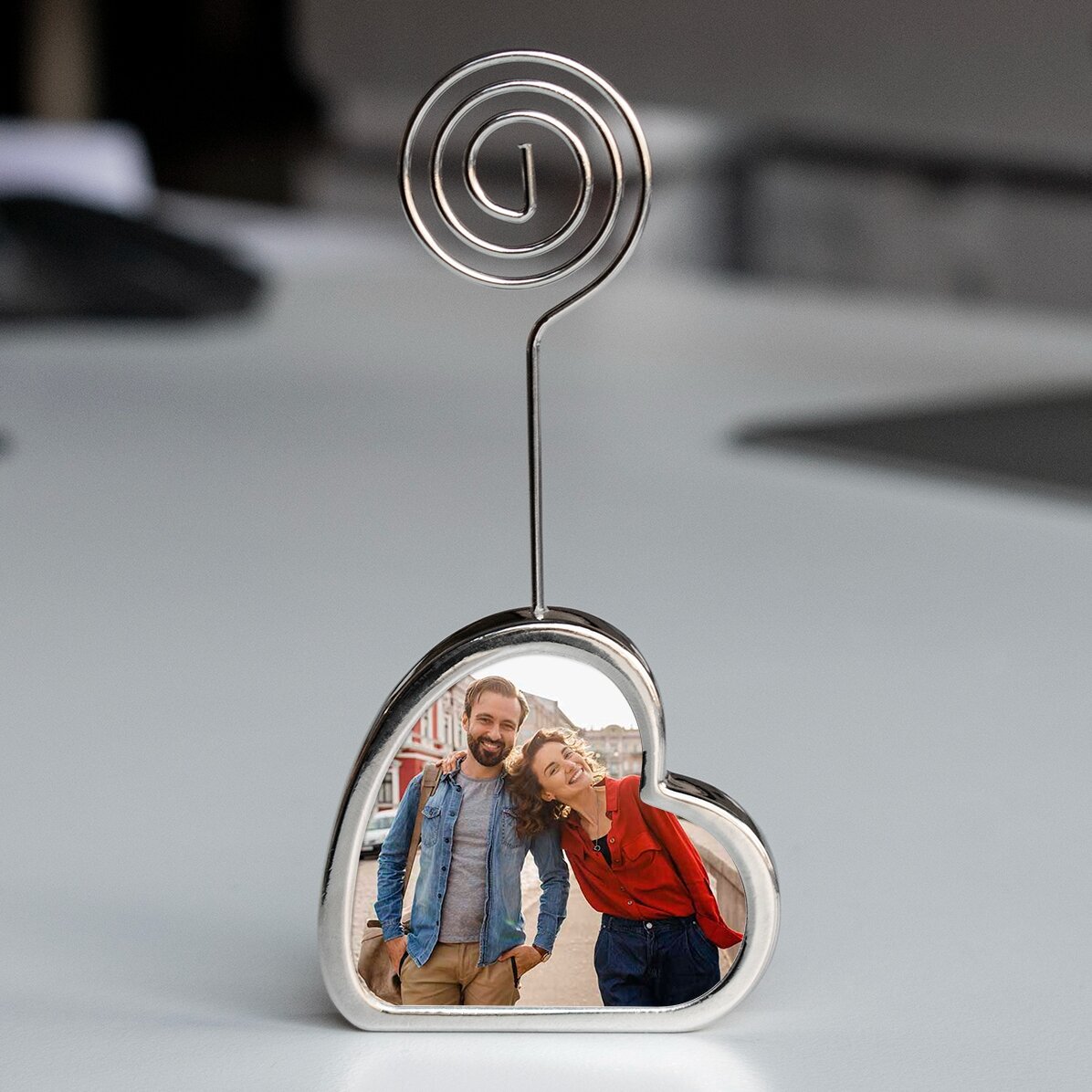 Suport pentru mesaj personalizat cu două poze