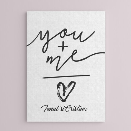 Tablou canvas personalizat - you + me