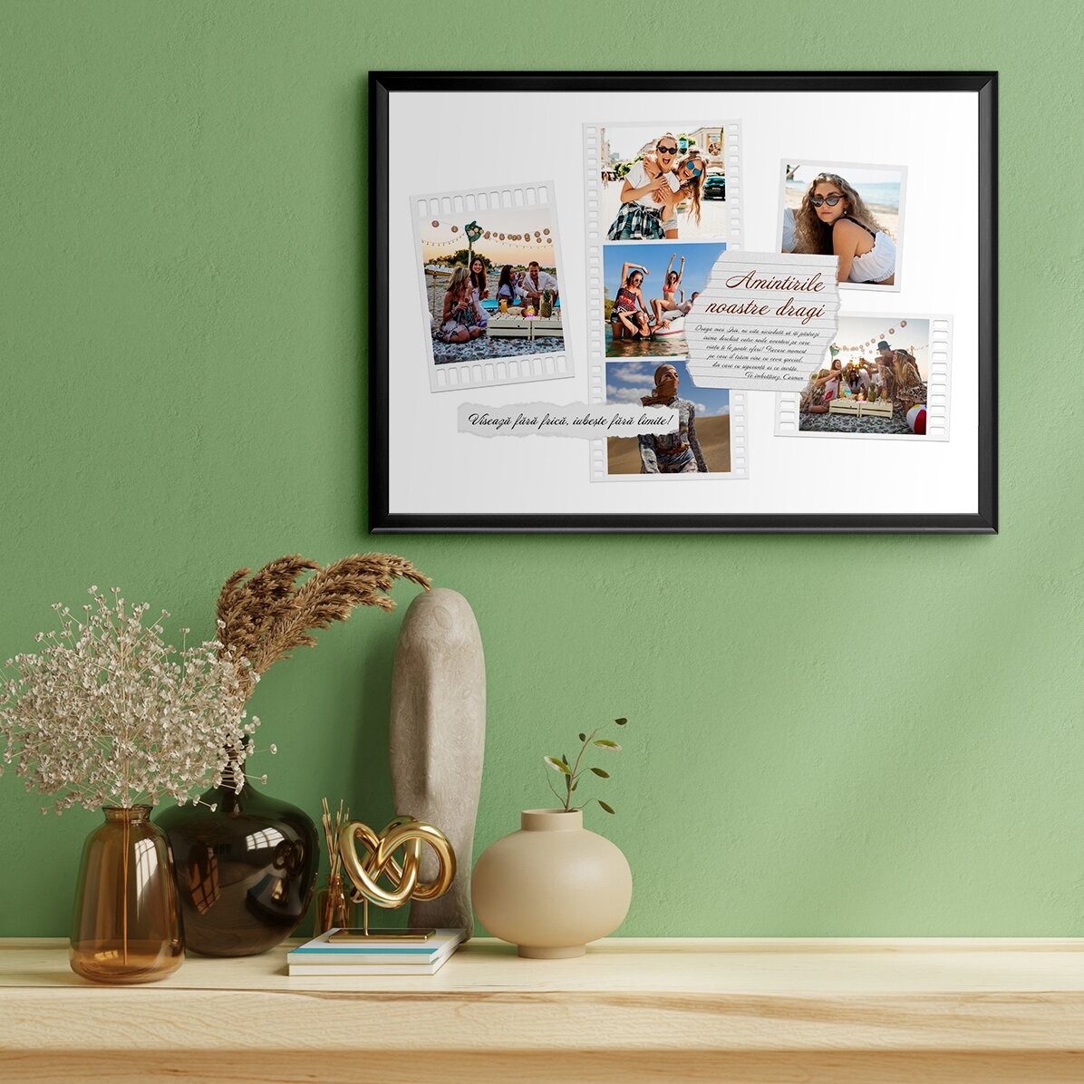 Tablou landscape personalizat cu poze și text - Poze pe film