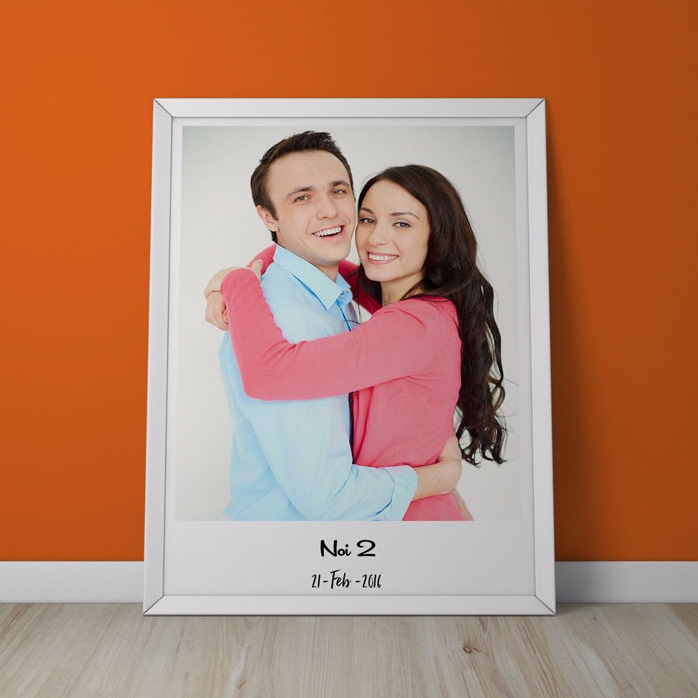 Tablou personalizat cu o poză și text