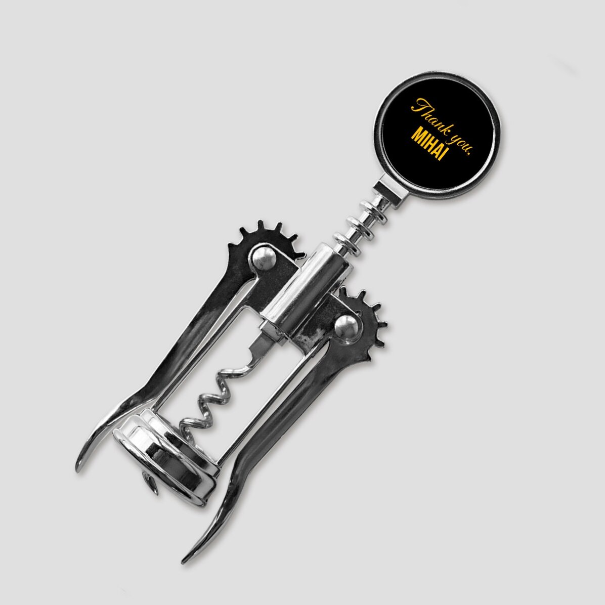 Tirbușon personalizat cu logo și text