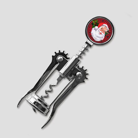 Tirbușon personalizat cu text - Moș Crăciun