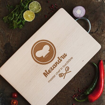 Tocător personalizat - Master chef în bucătărie