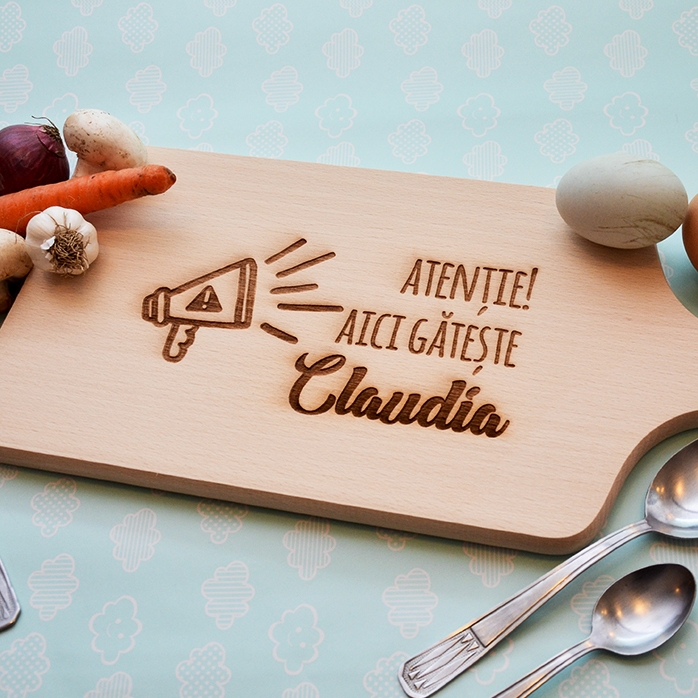 Tocător personalizat - Atenție, aici gătește..