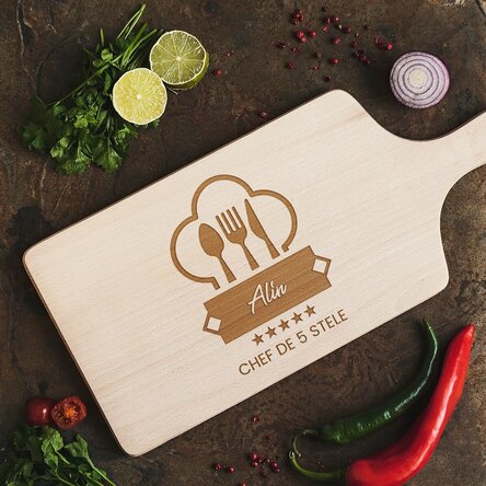 Tocător personalizat - Chef de 5 stele