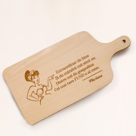 Tocător personalizat cu mesaj x Flick