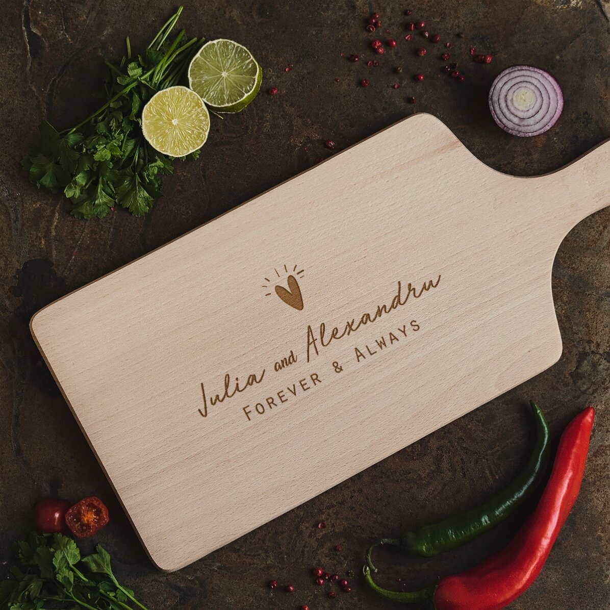 Tocător personalizat - Forever & Always