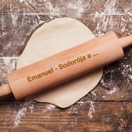 Személyre szabott fa sodrófa